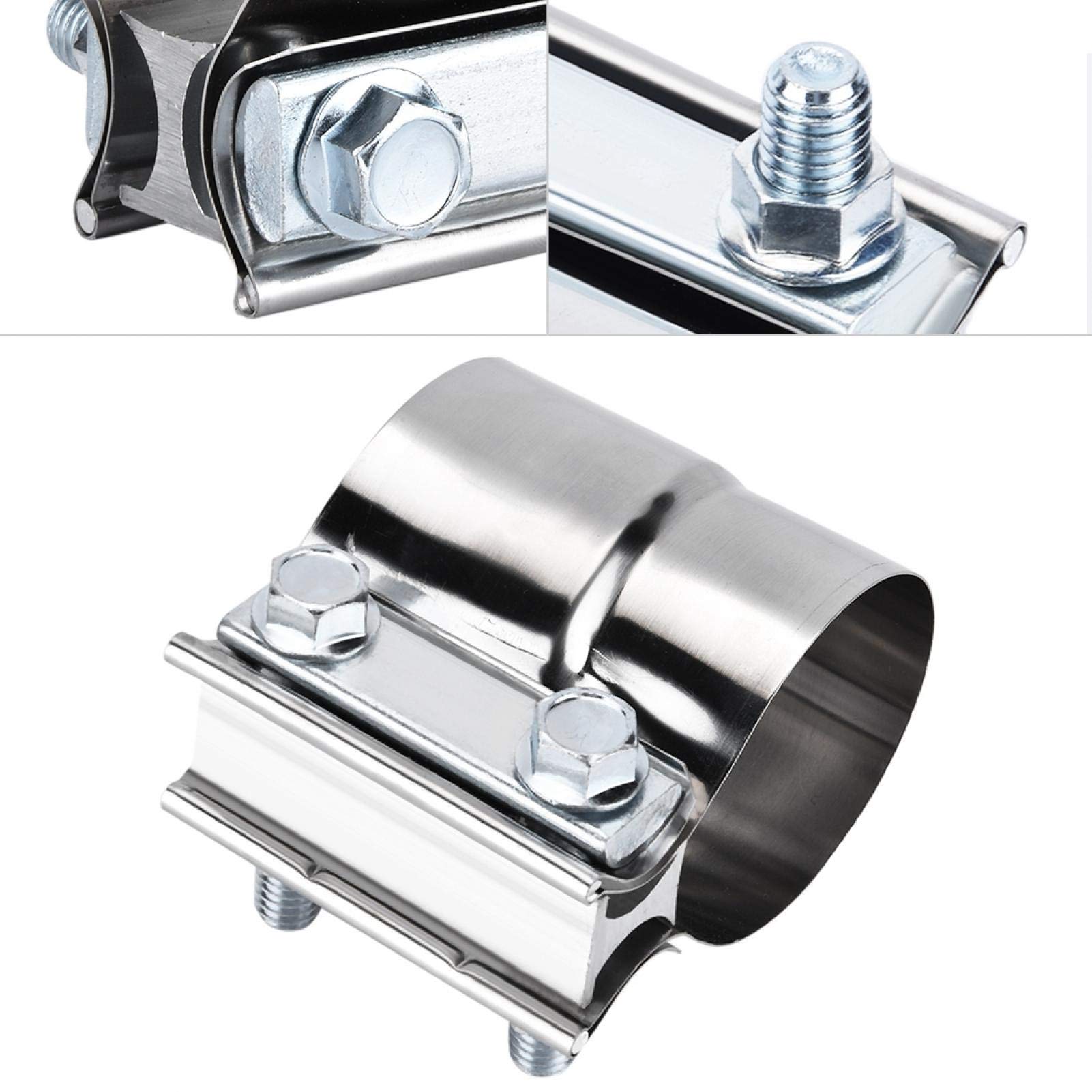 2 Morsetti Di Scarico 63mm In Acciaio - Fissaggio Forte Per Tubi Di Scarico - Foto 6