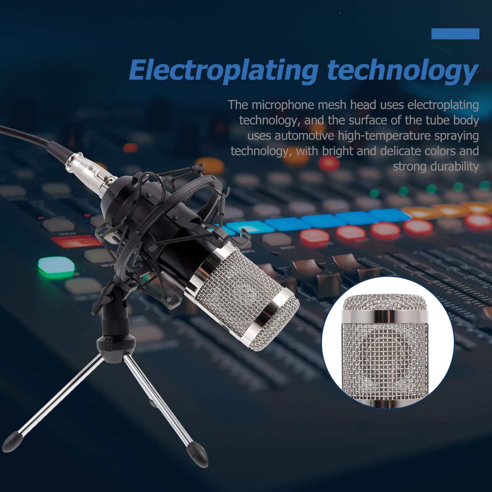 Microfono Condensatore con Cavo per Conferenze Ktv e Streaming Microfono Wired per Casa Ufficio e Eventi Suono Pieno e Durevole