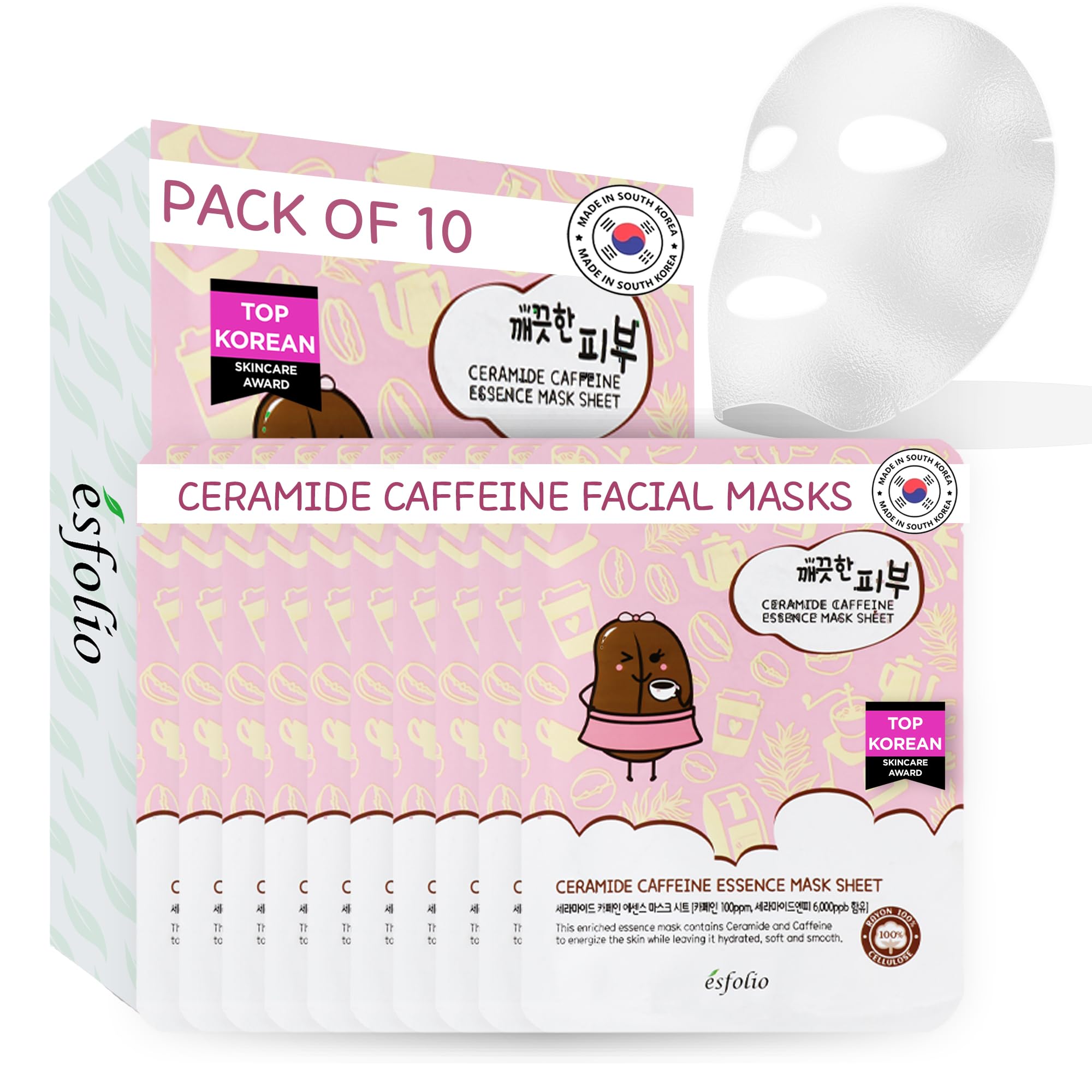 Amazon.com : Esfolio Ceramide and Caffeine Pure Skin Korean