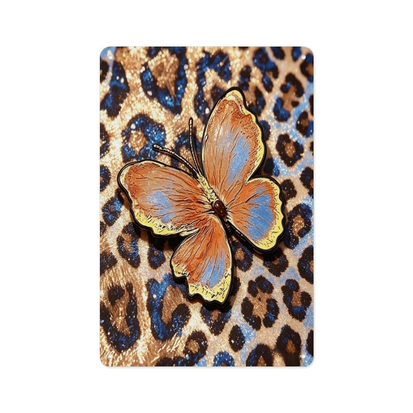 Fekiloot Style Butterfly Wall Decor Metal Signs Tin Signs Poster