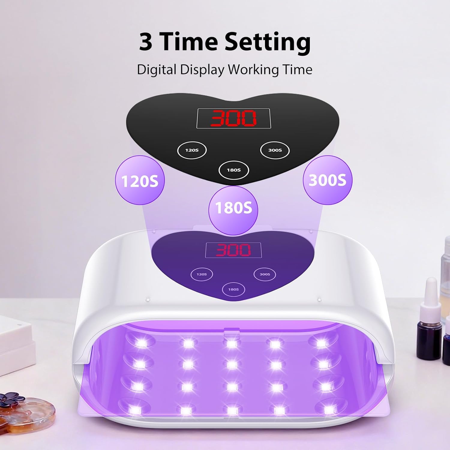 Winartton UV Light for Resin Curing - Double Sided UV Resin Light, Fast & Both Side Curing for UV Resin, UV Resin Lamp for Resin Jewelry Making, Resin Molds Curing, DIY Resin Project