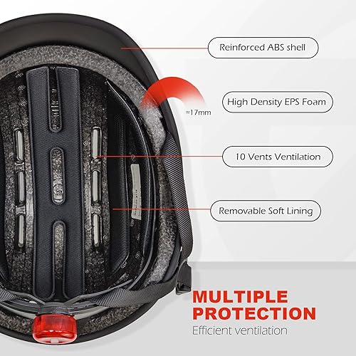 Miniatura 2 de Bike Helmet Adult Skateboard Helmet Women Men - Adjustable Retro Cycling Helmet with Magnetic Buckle Lightweight Bicycle Helmet for Commuter Urban