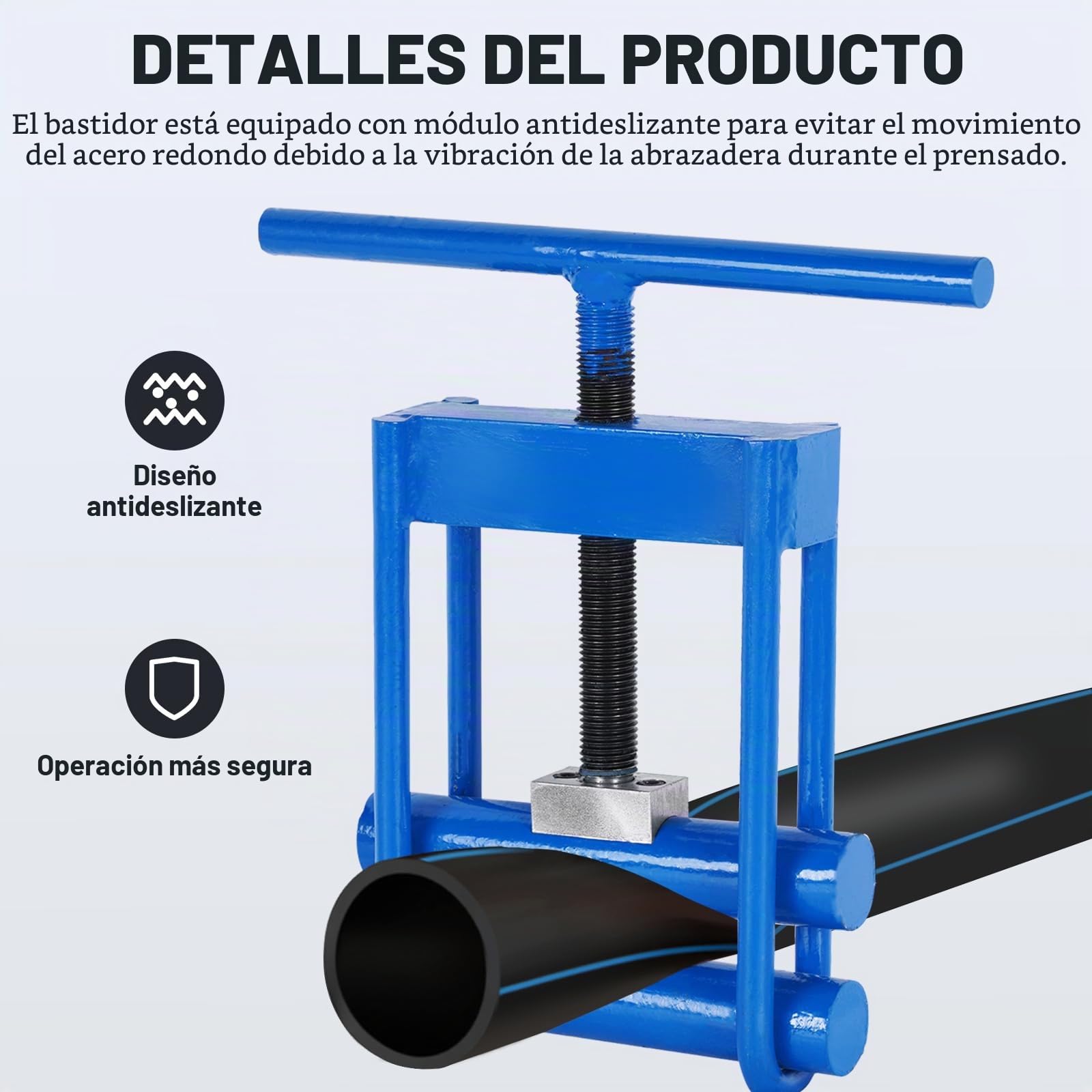 YUCHENGTECH Estrangulador de Tuberias Hasta 20-63 mm Herramienta para Apretar y Cerrar Tuberías Herramienta para Reparacion de Tuberias Plasticas Cortar el Flujo de una Tuberia