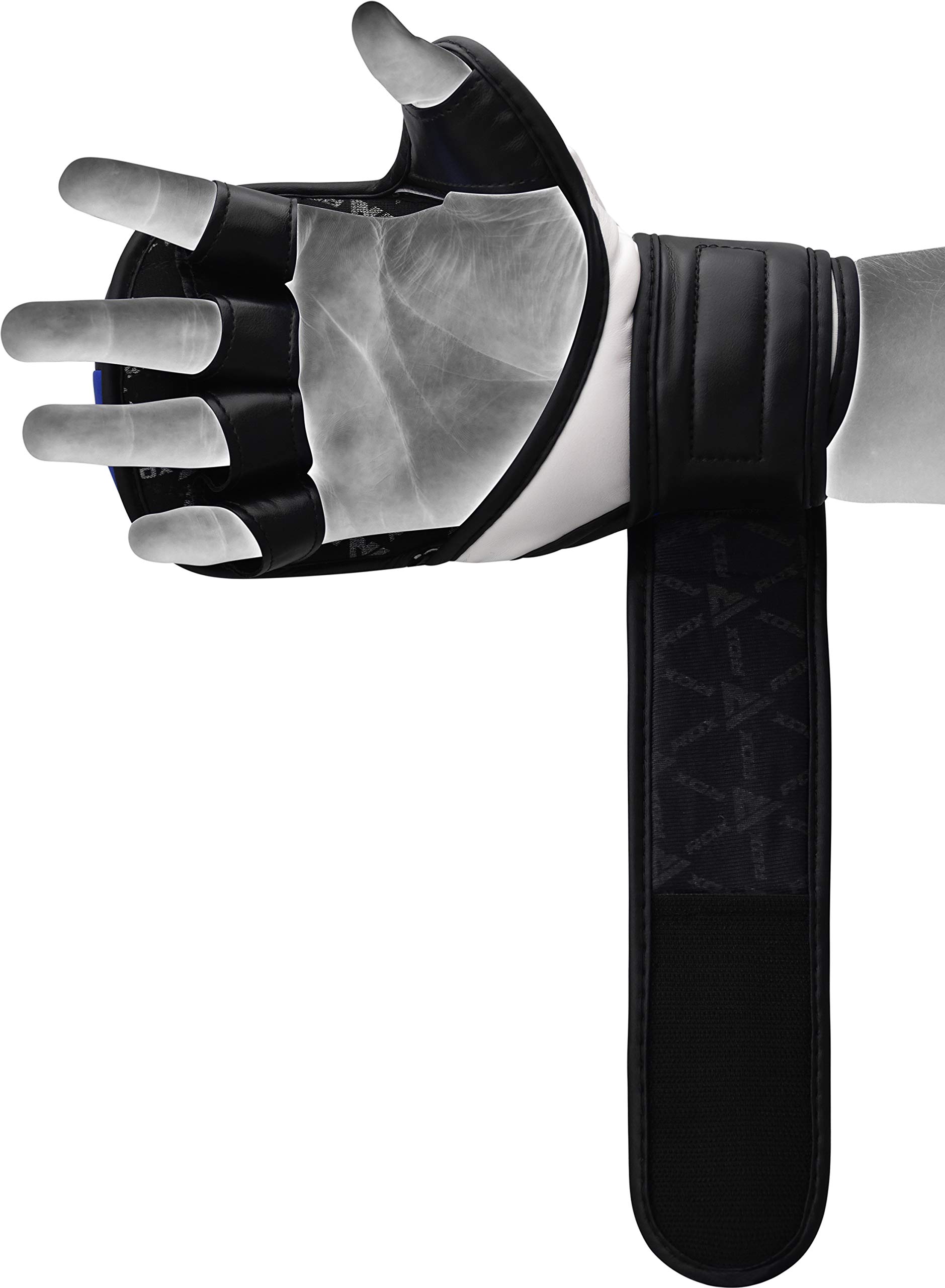 RDX Gants MMA pour Art Martiaux D’entraînement, Maya Hide Cuir Kickboxing Gant, Parfaite pour Grappling, Muay Thai, Sparring, Formation, Sac de Frappe et Combat Libre Training Gloves