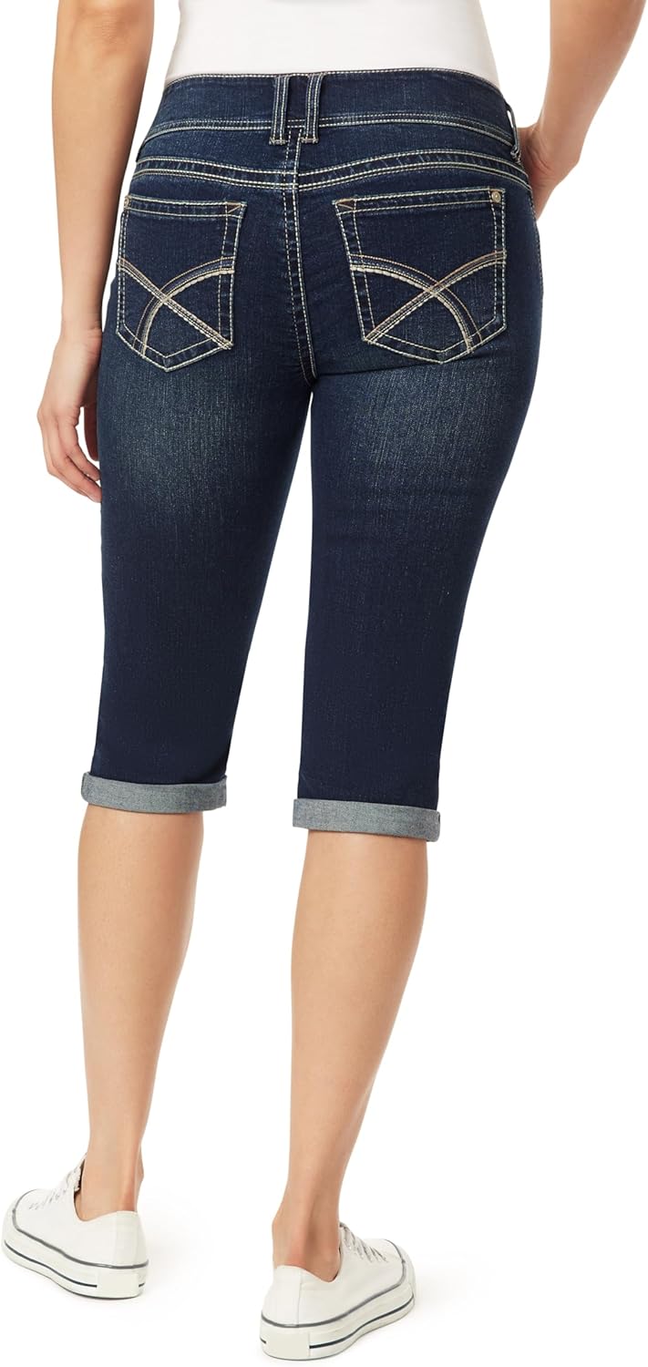 WallFlower Womens Luscious Curvy 17" Capri Mid-Rise Insta Stretch Juniors (Standard and Plus) - Image 2