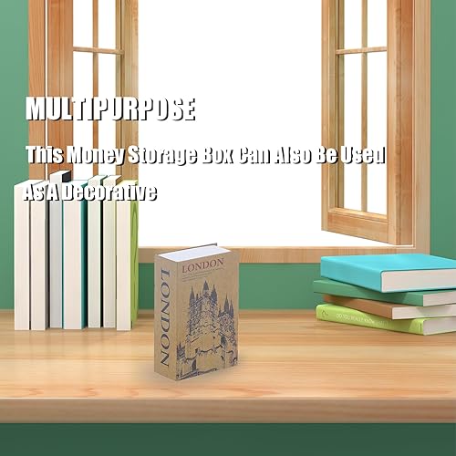 Miniatura 6 de Caja fuerte de metal para libros, caja de almacenamiento de libros, secreto seguro oculto con cerradura de combinación, caja de ocultar dinero para