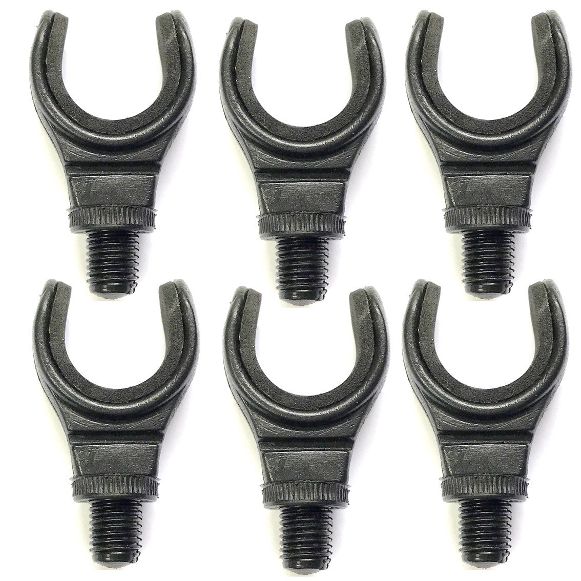Lidsters Carp Fishing Black U Rest Butt Pod Rod Rest Foam Grip Light Weight (6)