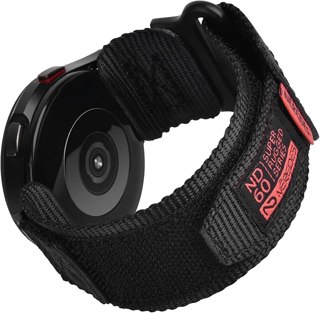 Nereides Compatible with Samsung Galaxy Watch 4 Strap, Sturdy Nylon Sport Band, Hook & Loop Straps Design for Galaxy Watch 4 (40/44mm)/ Classic (42/46mm)/Classic LTE 46mm