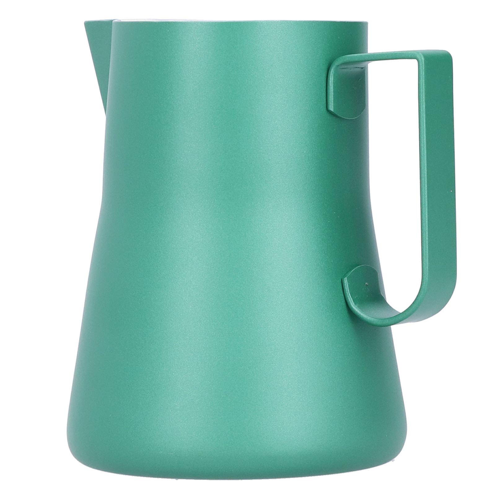 Taza para espumar con mango ergonómico que facilita un latte art perfecto en casa
