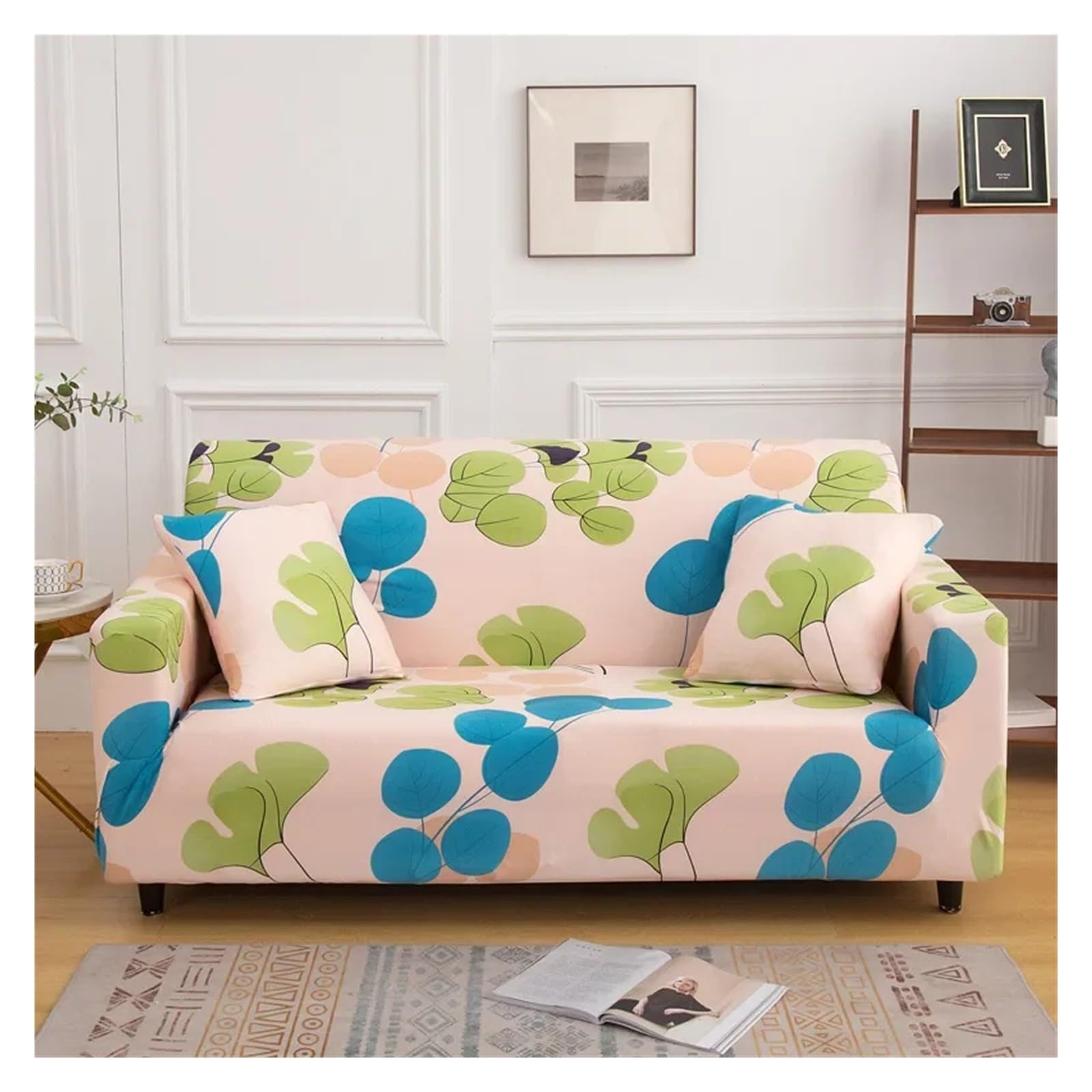 Housse de canapé élastique imprimée grand canapé salon 190-230 cm