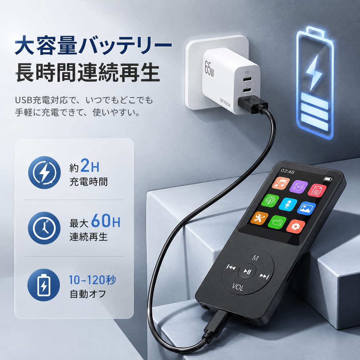 5個セット　MP3プレーヤーBluetooth5.2 有線 無線 32GB付属 Amazon.co.jp: 【最新音楽特化機種】MP3プレーヤー Bluetooth5.1 有線