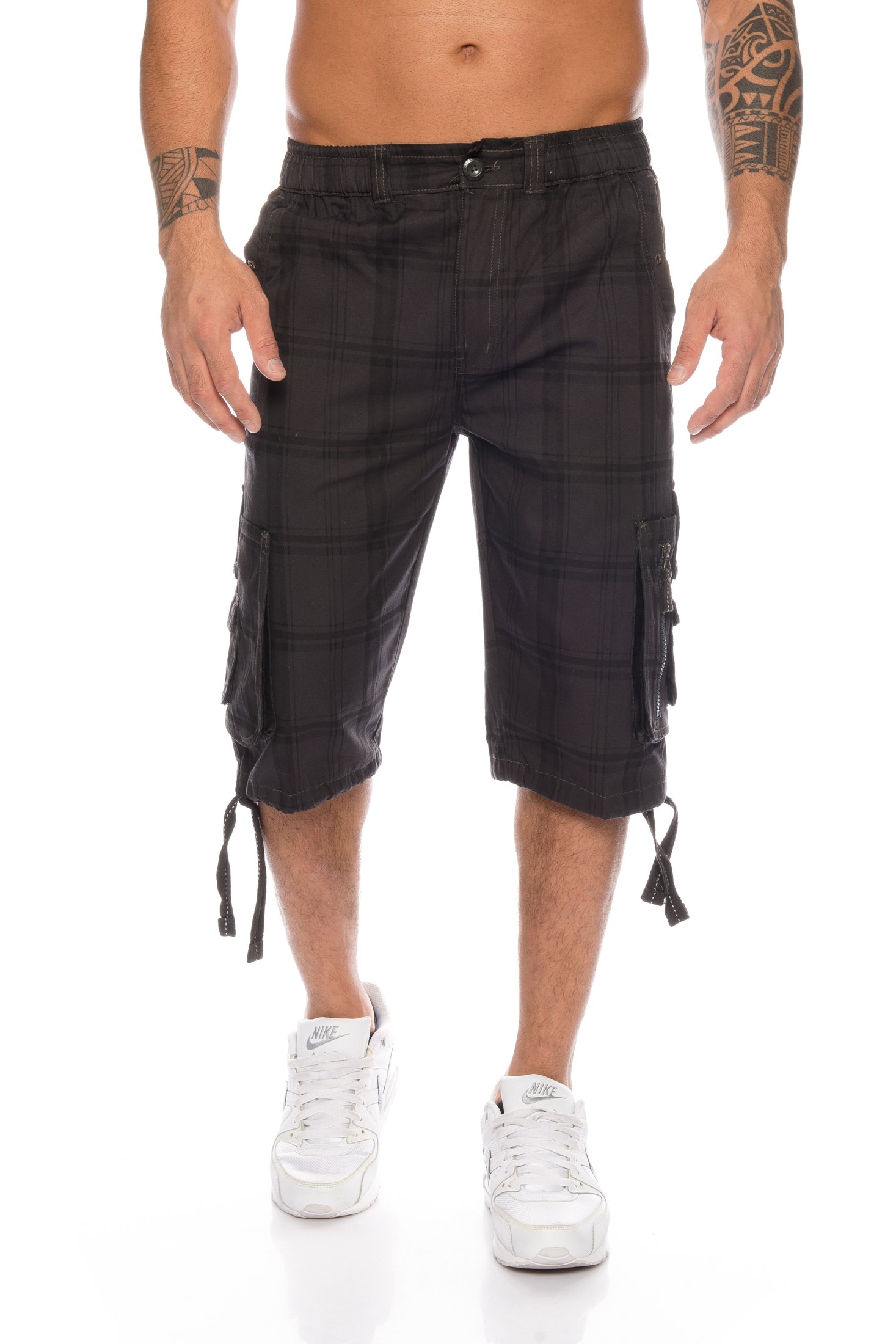 Kendindza Collection Kendindza Hombres Pantalones Cortos Bermuda Cargo Leisure Shorts M - 4XL