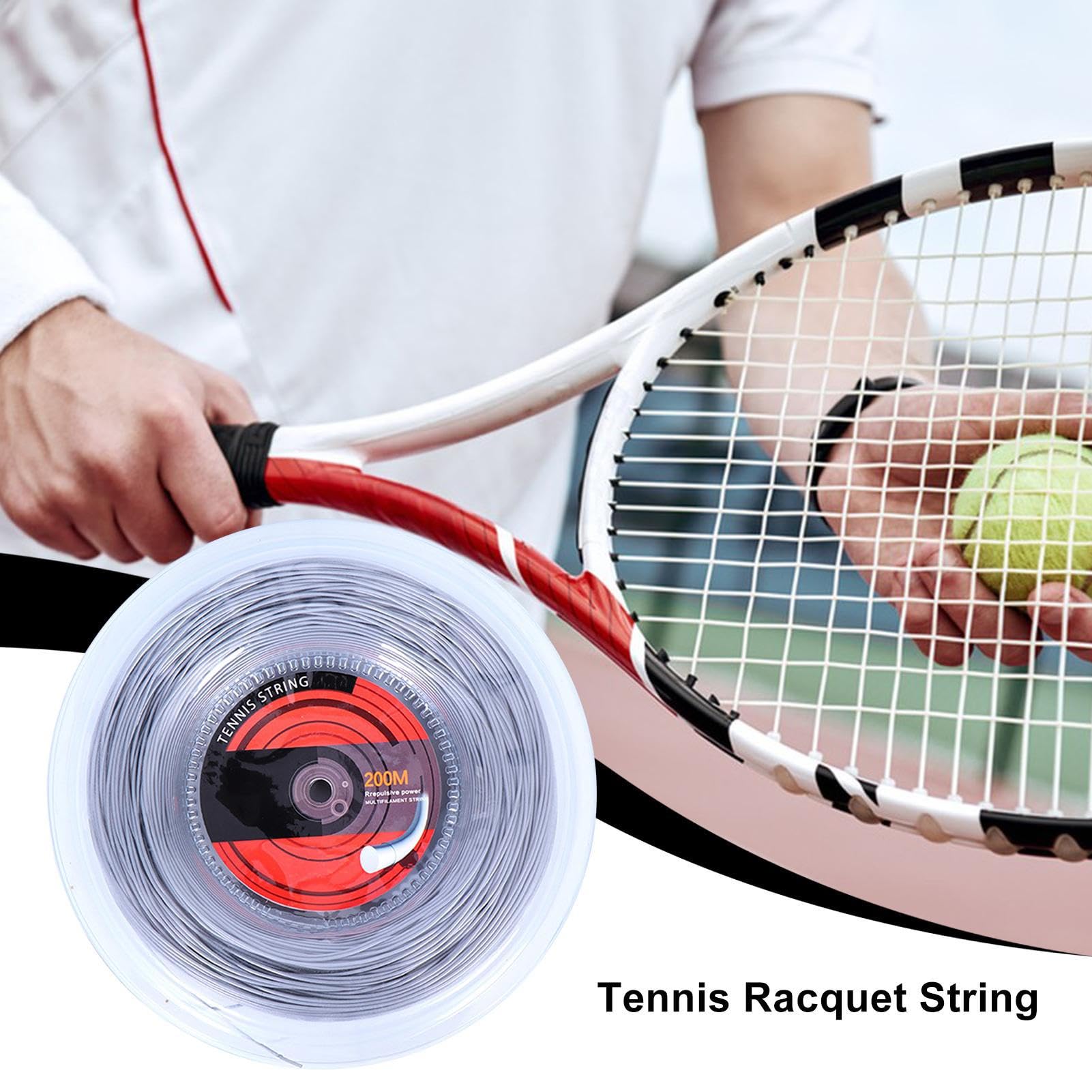 Mulinello da tennis, corda sintetica di alta qualità, per racchetta da tennis, multifilamento, in poliestere, ad alte prestazioni, per controllo della rotazione, per giocatori di tennis, allenatori e