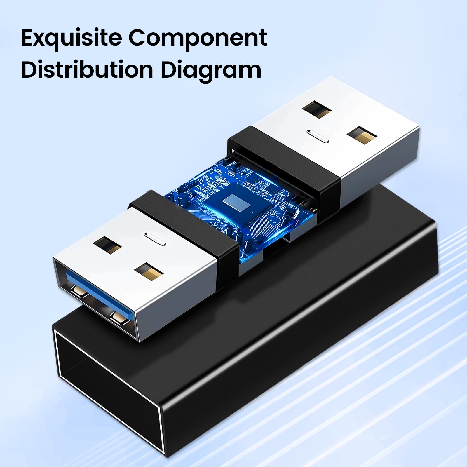 InLine Adattatore USB 3.0 A Femmina / A Femmina Digitale/dati - Foto 12