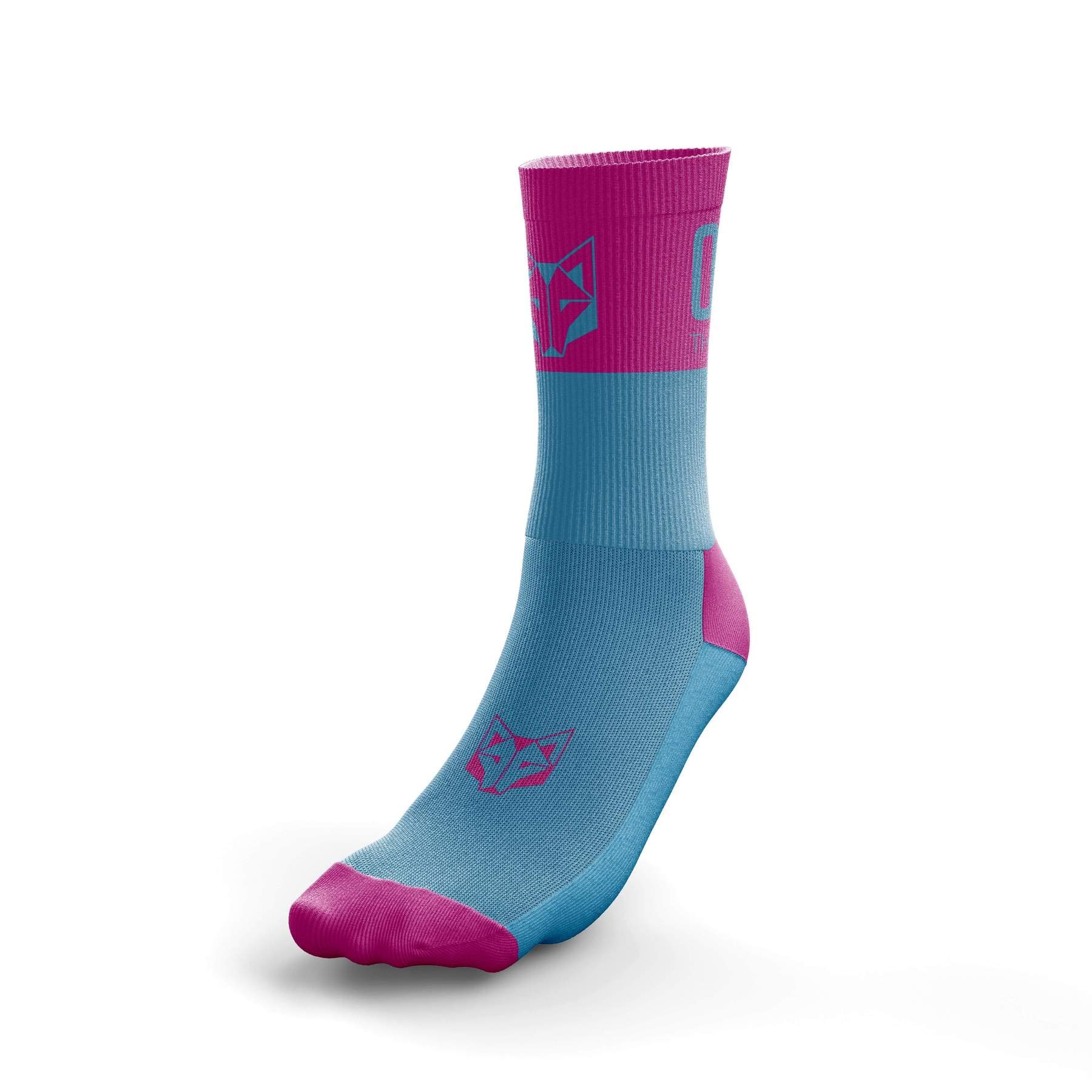 Amazon.co.jp: MULTISPORT SOCKS MEDIUM CUT LIGHT BLUE & FLUO