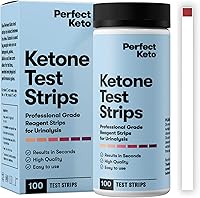 Vista 1 de Tiras reactivas de prueba Perfect Keto para cetosis y dieta cetogenica, 100 tiras.