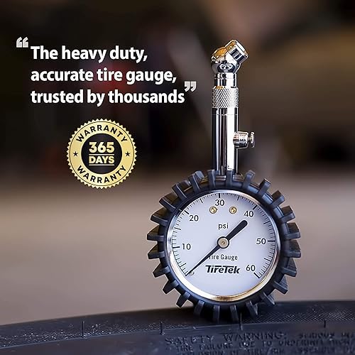 Miniatura 7 de Medidor de presión de neumáticos de 0 a 60 PSI  Calibre de neumáticos para automóvil SUV camión y motocicleta  Calibre de presión de aire resistente