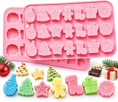 Christmas Silicone Chocolate Mold for Candy and Ice