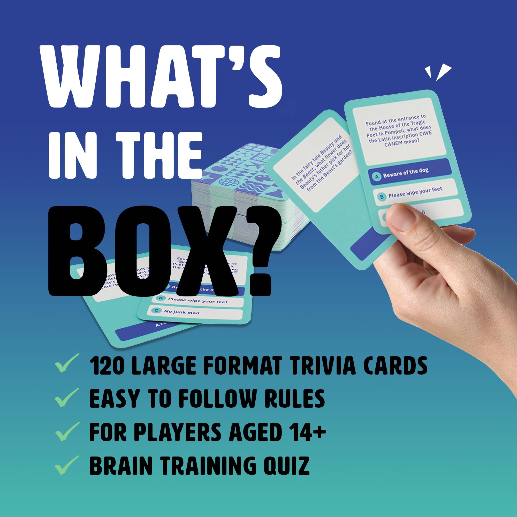 Ginger Fox Ultimate General Knowledge Quiz gioco di carte per bambini dai 14 anni in su domande divertenti ed educative per gli appassionati di quiz, ideale per serate di gioco in famiglia e feste