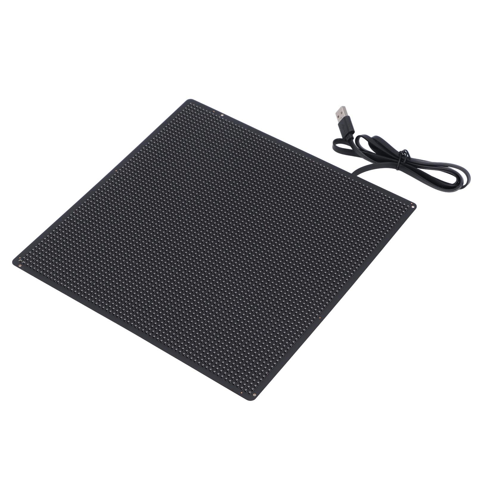 Generic Tablero de Mensajes Electrónico Programable con Desplazamiento y Pantalla LED para Reuniones, Carnavales, Diseño de Puntos 64x64, 25x25cm