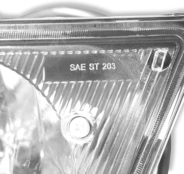Fog Light Lamp Replacement for 2003-2017 Volvo VNL Trucks Pair Set (BLACK-TWO)