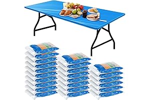 Disposable Waterproof Rectangle Tablecover; Boao Rectangle Plastic Fitted Tablecloths for 6 Foot Rectangle Tables
