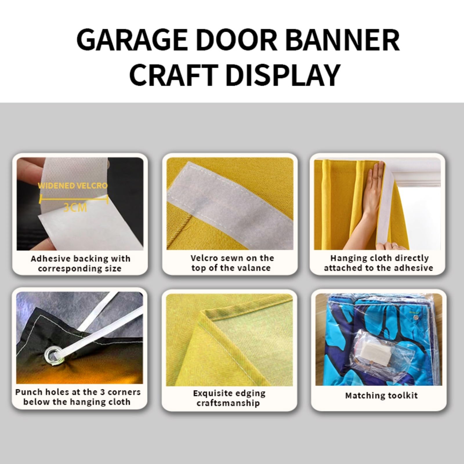 Decorazioni spaventose per la Porta del Garage di Halloween, Grande Striscione da Appendere, Copertura per Porta del Garage, Decorazioni murali di Halloween per Esterni, Interni, f