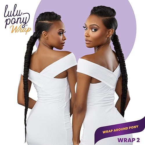 Miniatura 3 de Sensationnel Lulu Pony Wrap hairextensions- cola de caballo yaki sintética de alto calor o hasta hacer extensión de pelo pieza de peluca - LULU PONY