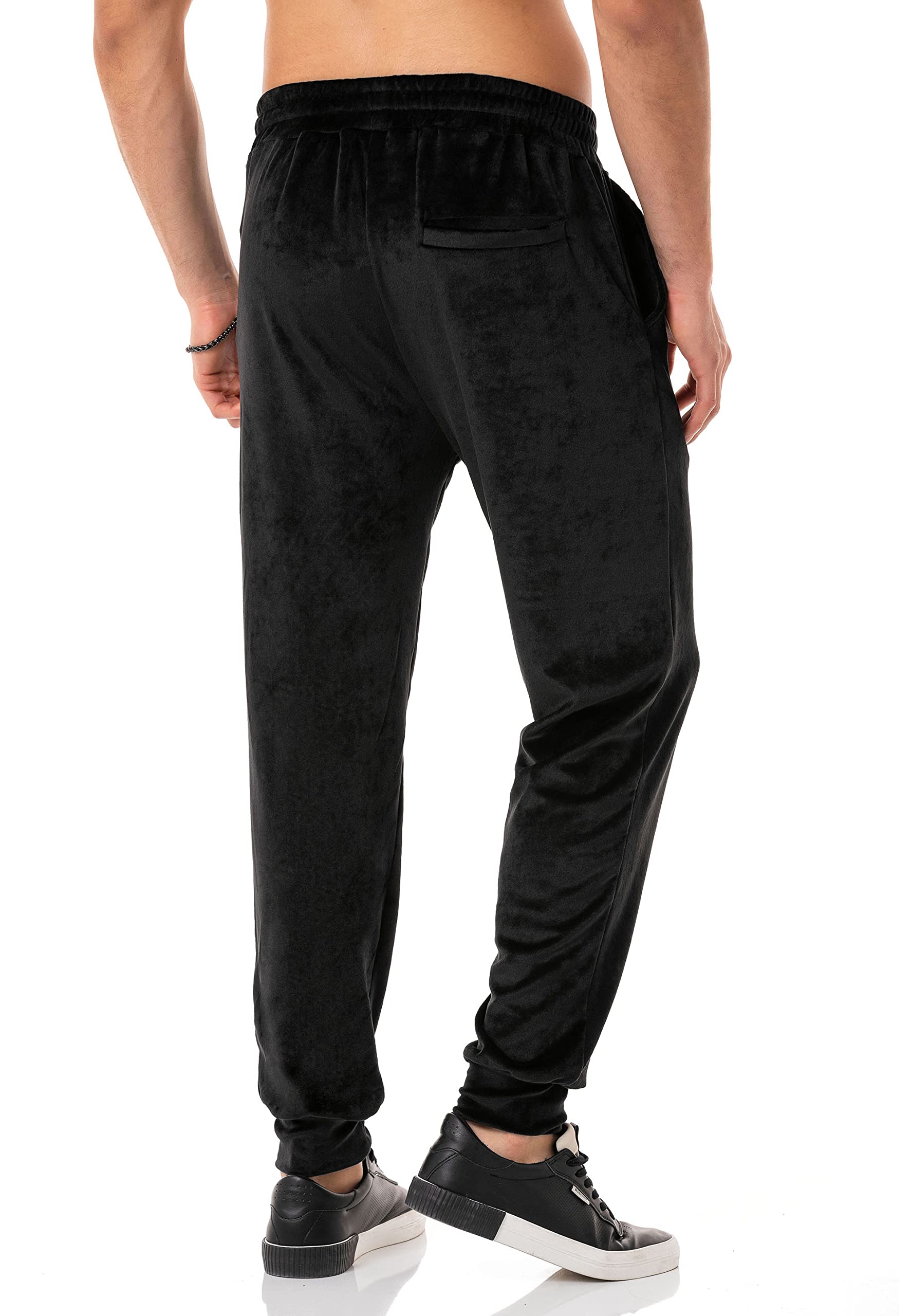 Red Bridge Pantalones de jogging para hombre Jogger Sweat-Pants Casual Velour Signature
