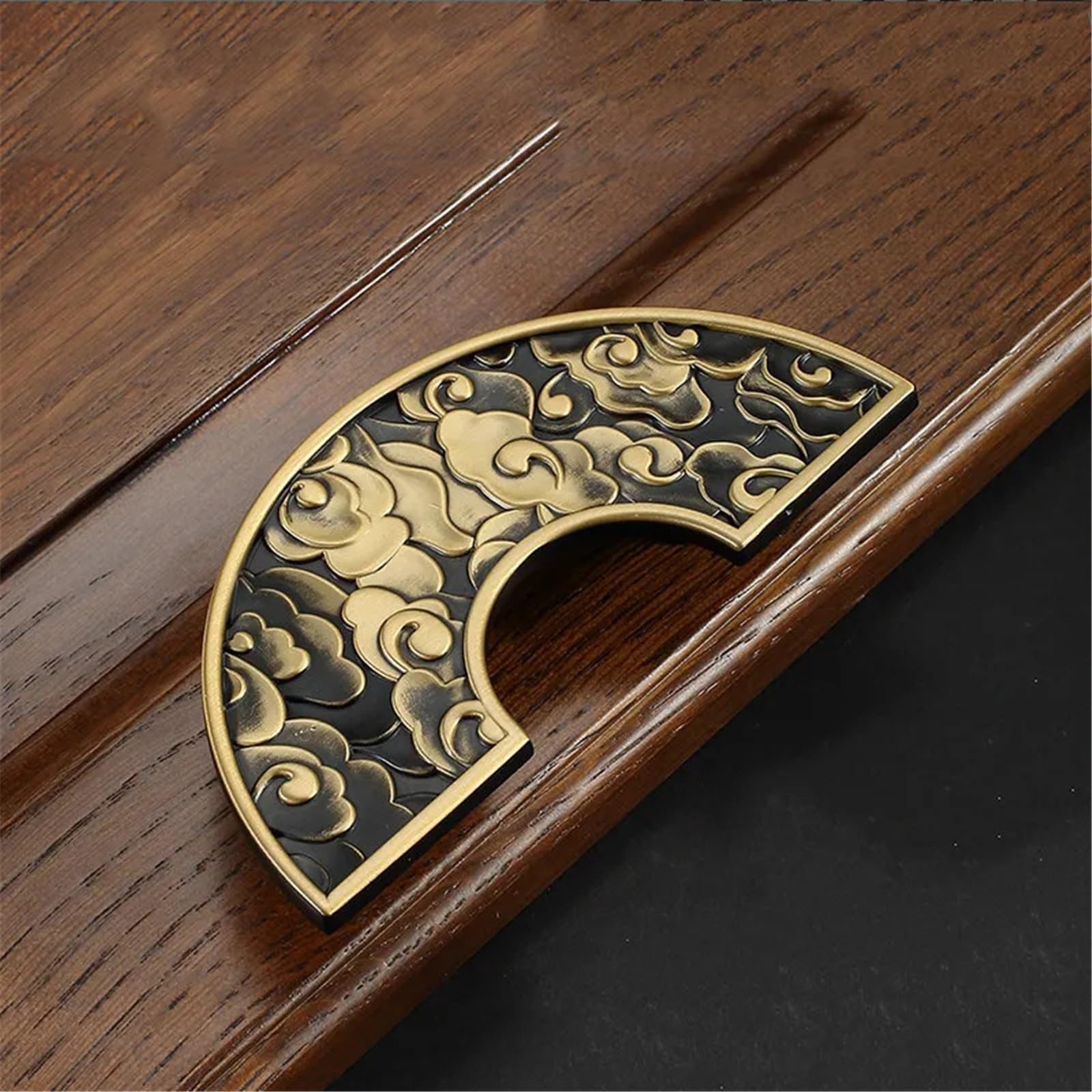 Kdhcvkz 1520-64Mm 1Pcs Round Style Wardrobe Door Handle Drawer Cupboard Door Handle Bathroom Cabinet Antique Copper Handle(1520-64Mm)