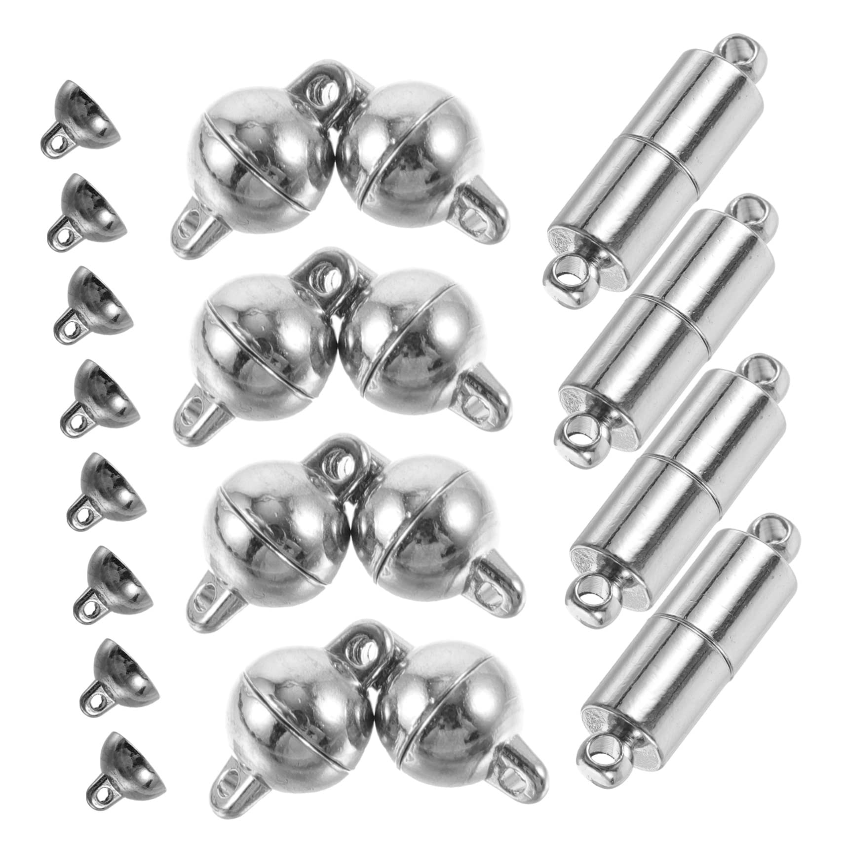 SEWACC 80stücke Magnetverschlüsse Für Schmuck Handgemachte Halsketten Und Armbandverbindungen Langlebig Und Einfach Zu Verwenden Für -schmuckherstellung