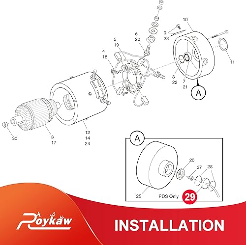 Miniatura 8 de Roykaw Sensor de velocidad de carrito de golf para modelos eléctricos EZGO PDS 2000 en adelante de 36 voltios, reemplaza al OEM # 73327G01