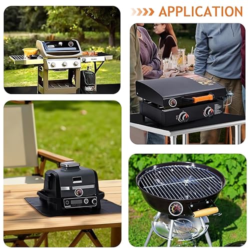 Miniatura 6 de Medidor de termómetro de parrilla para gas, carbón, parrillas ahumadoras, termómetros de carne para cocinar, medidor de temperatura de acero