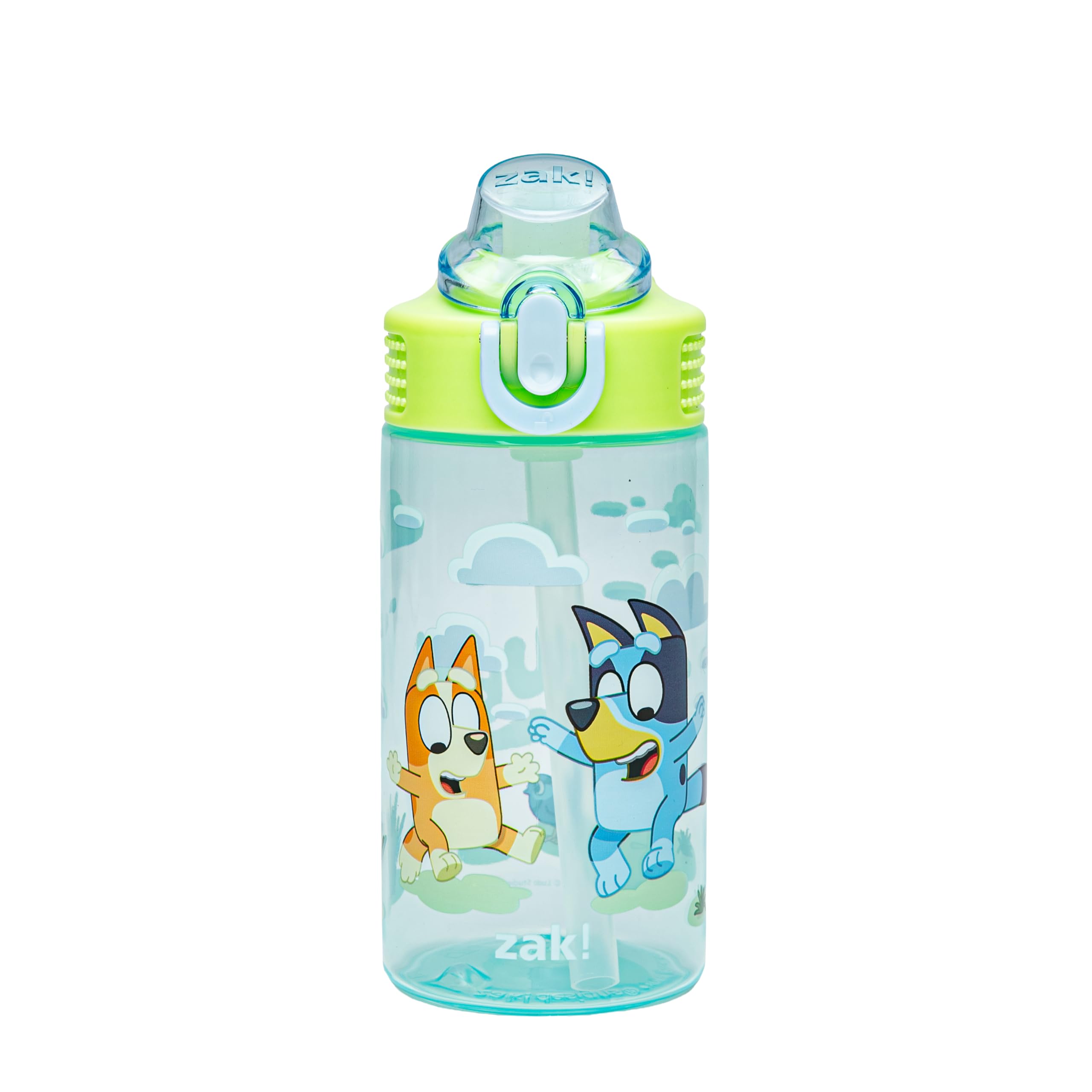 Zak Designs Bluey Sage Kids Leak Proof Water Bottle with Straw — image 1