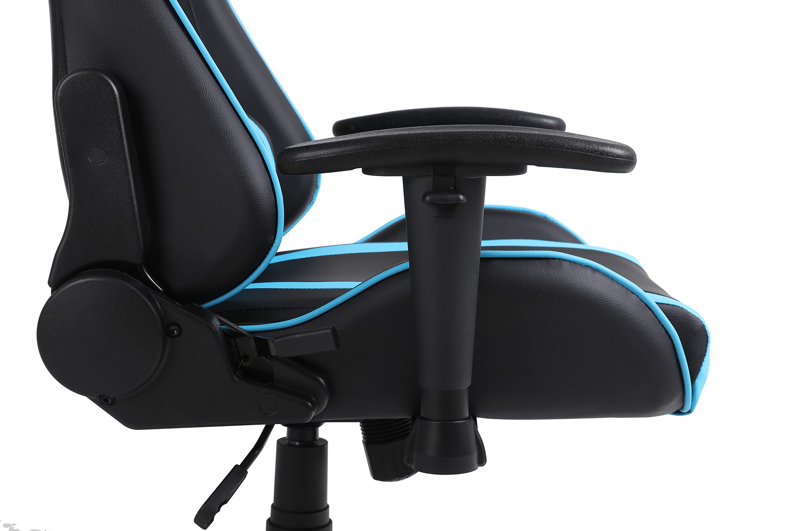 Sedia da Gaming Massimo Comfort e Stile RAPTOR Schienale Reclinabile Altezza Regolabile con Braccioli Poggiatesta Supporto Lombare Poltrona Playstation (Nero/Blu)
