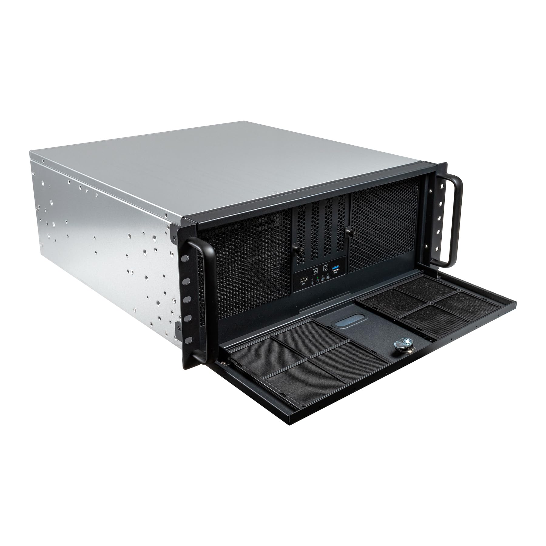 UNYKAch Caja Rack UK4329 Formato 4U 19″ ATX con Fondo 485 mm, 1 USB 3.0, 1 USB Tipo C, 1 Bahía ODD para Dispositivos Ópticos, 3 Bahías para Dispositivo de 5,25, 4 UNYKAch Caja Rack UK4329 Formato 4U 19″ ATX con Fondo 485 mm, 1 USB 3.0, 1 USB Tipo C, 1 Bahía ODD para Dispositivos Ópticos, 3 Bahías para Dispositivo de 5,25, 4