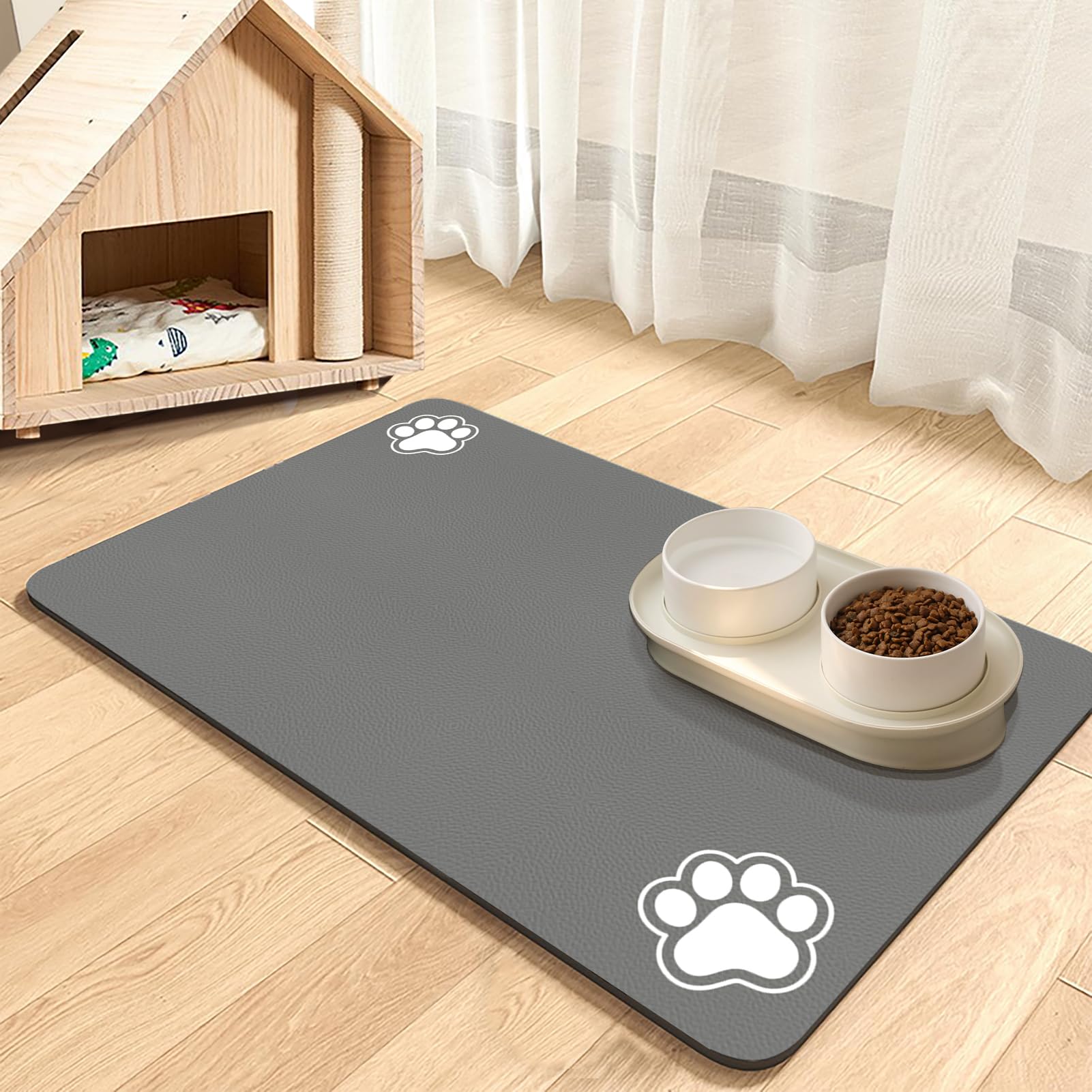 Basic Bakmat Van Siliconen  60 X 40 Cm, Zwart  I Antislip Onderlegger Voor Hondenbak Of Kattenbak Voeronderlegger Hond Kat Voerbak Bakken Voermat Koffieautomaat 550007005
