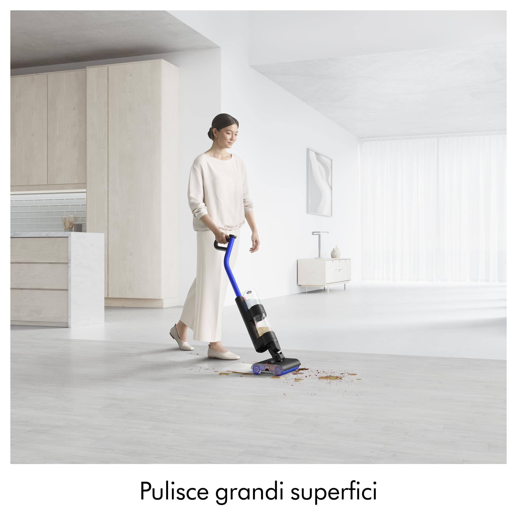 Dyson WashG1™ lavapavimenti per superfici dure – potente pulizia di sporco secco e bagnato (Nero/Blu)