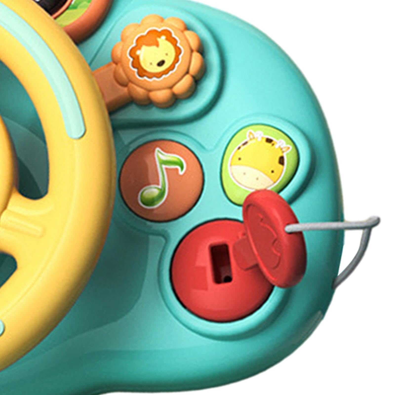 Volante Giocattolo "Viaggio", Mini, Interattivo, Educativo E Musicale per Bambini, Regalo di Compleanno per Neonati, batteria verde, Taglia unica