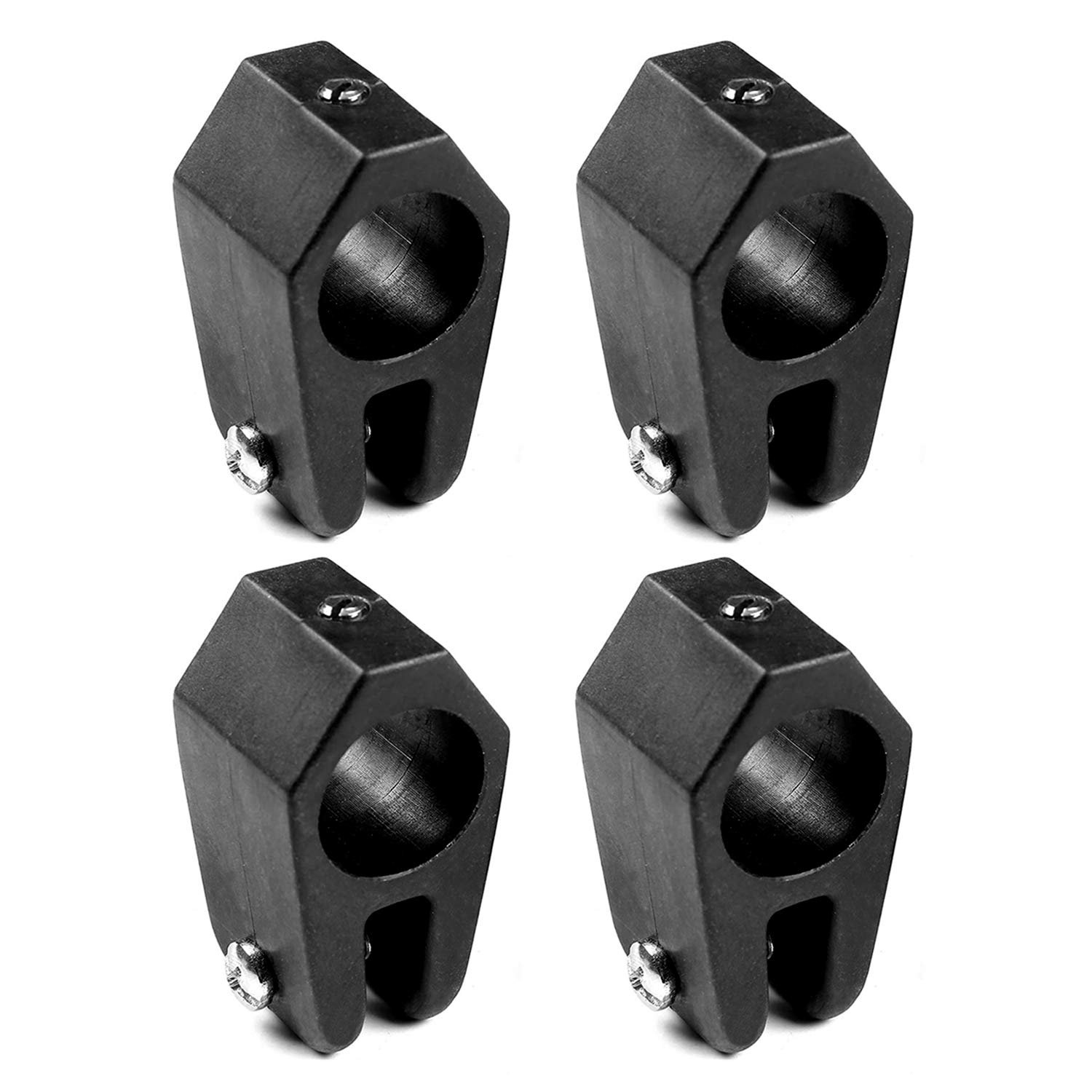 MIZUGIWA Boat Bimini Top Nylon Jaw Slide 7/8" and 1" Black Boat Nylon Fittings, Pack of 4