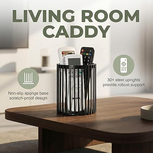 Miniatura 5 de Soporte para bolígrafo negro para escritorio, vaso de metal para lápices, lindo vaso de brochas de maquillaje, soporte para brochas de maquillaje de