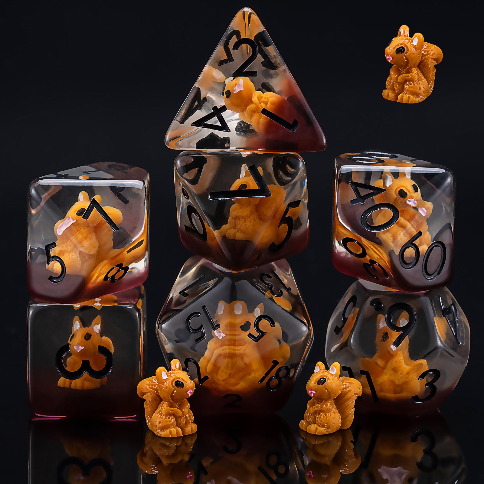 Squirrel Resin Dice