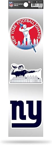 Miniatura 14 de Rico Industries Juego de calcomanías retro de fútbol americano de la NFL