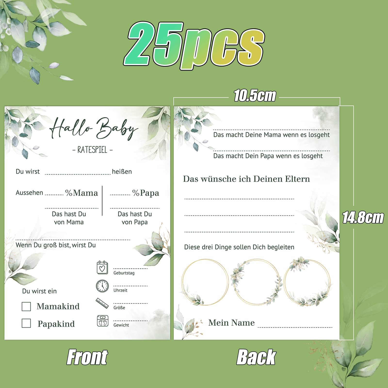 Babyshower kaarten invullen - Mooie invulkaarten voor je babyshower