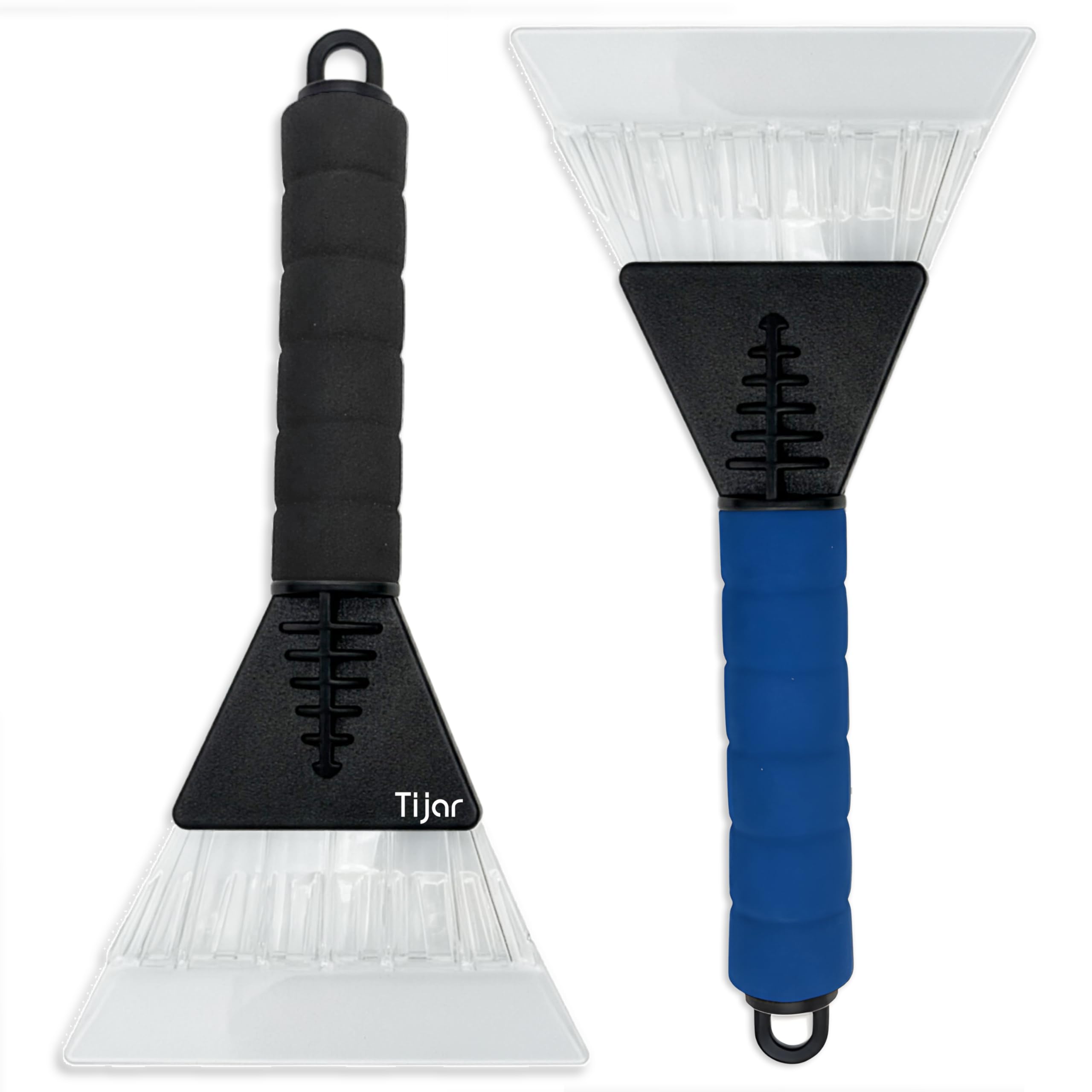 Heavy Duty Ice Scraper for Car Windscreens – Dual Frost & Snow Remover with Soft Foam Grip Handle – Durable Winter Tool for Cars, Vans & Vehicles - PACK OF 2