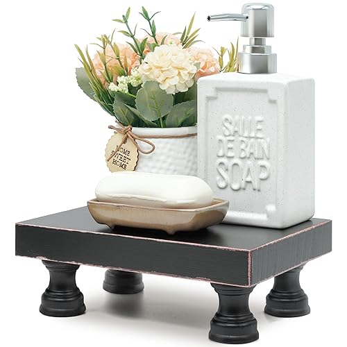 EOSAHR Modern Pedestal Stand for Kitchen Decor : Decorative Wood