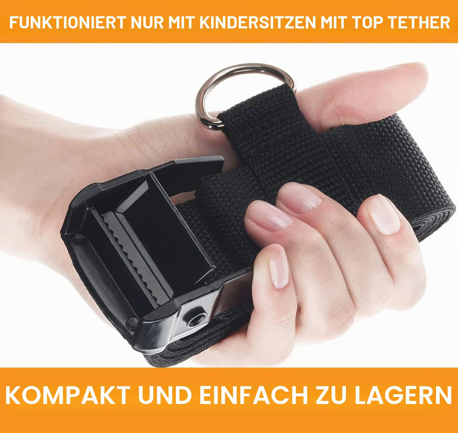 VolkGo Autositz-Reisegurt – Autositz-Reisengurt zum Umwandeln von Autositz und Handgepäck in einen Flughafenautositz Kinderwagen