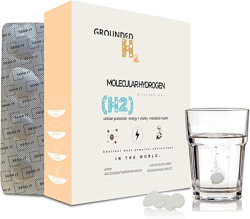 Miniatura 9 de H2 Tabletas de agua de hidrógeno molecular con magnesio antioxidante tableta de agua potable apoya la salud celular, combate el estrés, la