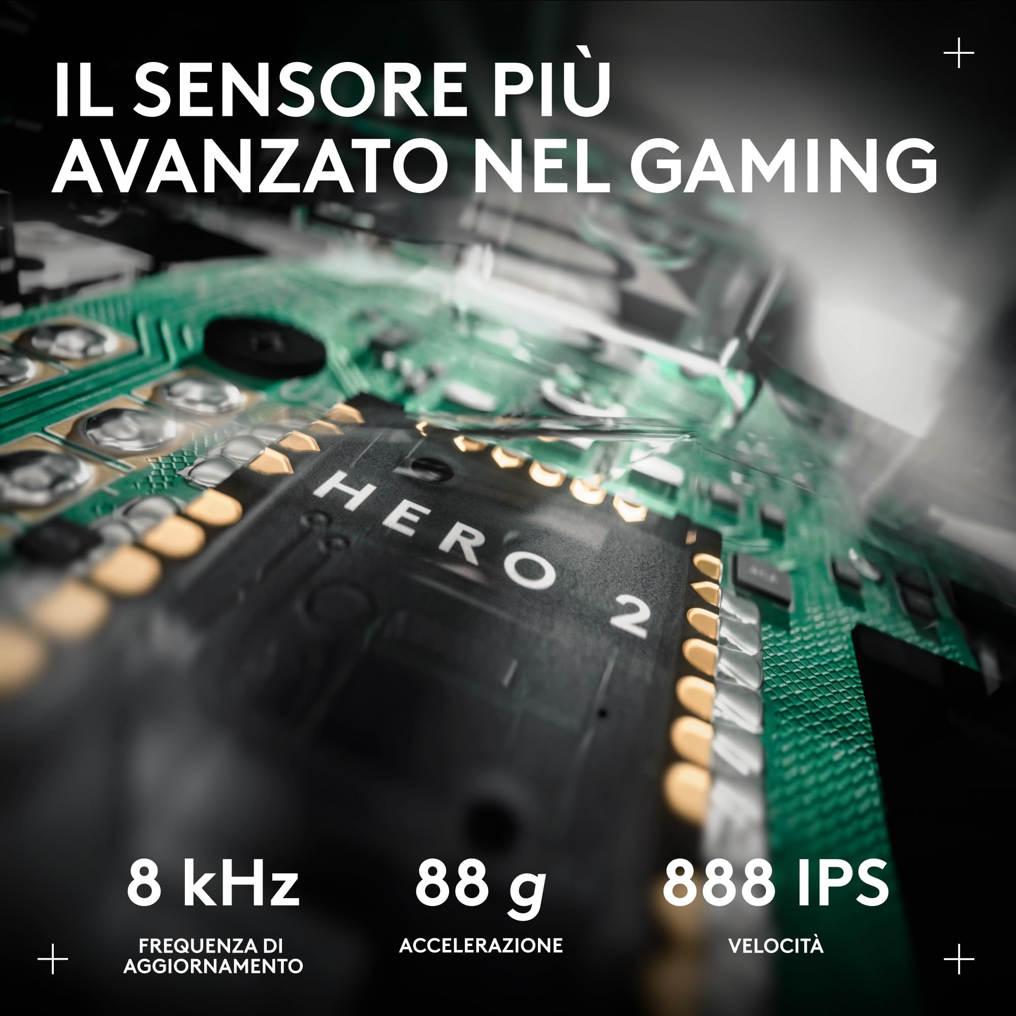 Logitech G PRO X2 SUPERSTRIKE LIGHTSPEED,mouse gaming wireless LIGHTSPEED, prestazioni veloci,leggero(61 g),feedback tattile del clic personalizzabile, ricarica USB-C,PC/Mac, German packaging - Bianco