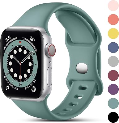 CeMiKa Compatible avec Apple Watch Bracelet 38mm 40mm 41mm 42mm 44mm 45mm,  Bracelets en Silicone de